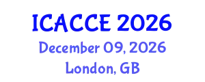 International Conference on Applied Chemistry and Chemical Engineering (ICACCE) December 09, 2026 - London, United Kingdom