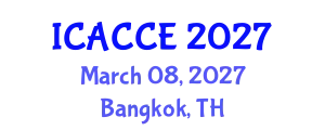 International Conference on Applied Chemistry and Chemical Engineering (ICACCE) March 08, 2027 - Bangkok, Thailand