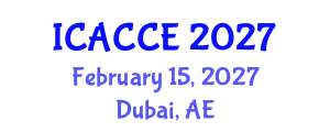 International Conference on Applied Chemistry and Chemical Engineering (ICACCE) February 15, 2027 - Dubai, United Arab Emirates