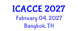 International Conference on Applied Chemistry and Chemical Engineering (ICACCE) February 04, 2027 - Bangkok, Thailand