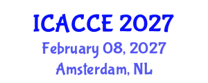 International Conference on Applied Chemistry and Chemical Engineering (ICACCE) February 08, 2027 - Amsterdam, Netherlands