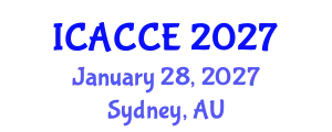 International Conference on Applied Chemistry and Chemical Engineering (ICACCE) January 28, 2027 - Sydney, Australia