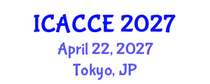 International Conference on Applied Chemistry and Chemical Engineering (ICACCE) April 22, 2027 - Tokyo, Japan