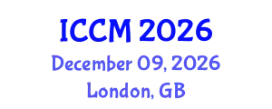International Conference on Computational Mathematics (ICCM) December 09, 2026 - London, United Kingdom
