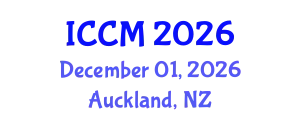 International Conference on Computational Mathematics (ICCM) December 01, 2026 - Auckland, New Zealand