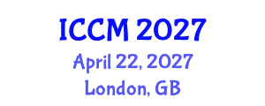International Conference on Computational Mathematics (ICCM) April 22, 2027 - London, United Kingdom