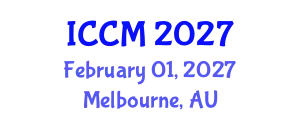 International Conference on Computational Mathematics (ICCM) February 01, 2027 - Melbourne, Australia