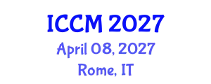 International Conference on Computational Mathematics (ICCM) April 08, 2027 - Rome, Italy