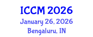 International Conference on Computational Mathematics (ICCM) January 26, 2026 - Bengaluru, India