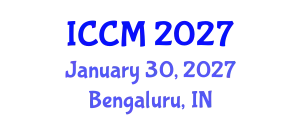 International Conference on Computational Mathematics (ICCM) January 30, 2027 - Bengaluru, India