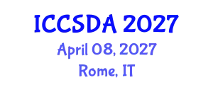 International Conference on Computational Statistics and Data Analysis (ICCSDA) April 08, 2027 - Rome, Italy