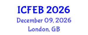 International Conference on Food Engineering and Biotechnology (ICFEB) December 09, 2026 - London, United Kingdom