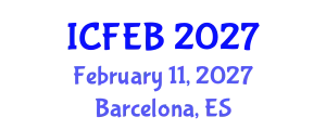 International Conference on Food Engineering and Biotechnology (ICFEB) February 11, 2027 - Barcelona, Spain