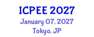 International Conference on Physics and Electronics Engineering (ICPEE) January 07, 2027 - Tokyo, Japan