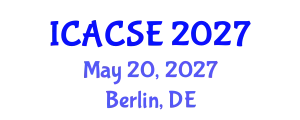 International Conference on Applied Computer Science and Engineering (ICACSE) May 20, 2027 - Berlin, Germany