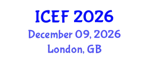 International Conference on Economics and Finance (ICEF) December 09, 2026 - London, United Kingdom
