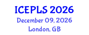 International Conference on Economics, Political and Legal Sciences (ICEPLS) December 09, 2026 - London, United Kingdom