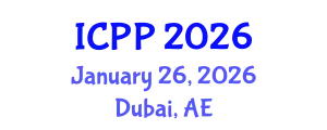 International Conference on Psychiatry and Psychology (ICPP) January 26, 2026 - Dubai, United Arab Emirates