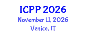 International Conference on Psychiatry and Psychology (ICPP) November 11, 2026 - Venice, Italy