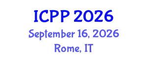 International Conference on Psychiatry and Psychology (ICPP) September 16, 2026 - Rome, Italy