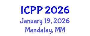 International Conference on Psychiatry and Psychology (ICPP) January 19, 2026 - Mandalay, Myanmar