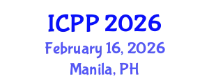 International Conference on Psychiatry and Psychology (ICPP) February 16, 2026 - Manila, Philippines