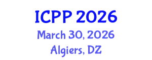 International Conference on Psychiatry and Psychology (ICPP) March 30, 2026 - Algiers, Algeria