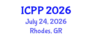 International Conference on Psychiatry and Psychology (ICPP) July 24, 2026 - Rhodes, Greece