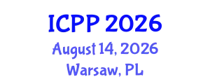 International Conference on Psychiatry and Psychology (ICPP) August 14, 2026 - Warsaw, Poland