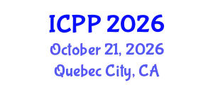 International Conference on Psychiatry and Psychology (ICPP) October 21, 2026 - Quebec City, Canada