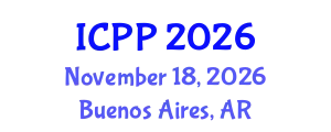 International Conference on Psychiatry and Psychology (ICPP) November 18, 2026 - Buenos Aires, Argentina