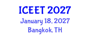 International Conference on Education and Educational Technology (ICEET) January 18, 2027 - Bangkok, Thailand