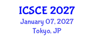 International Conference on Structural and Construction Engineering (ICSCE) January 07, 2027 - Tokyo, Japan