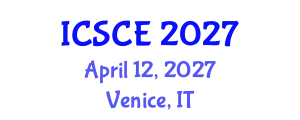 International Conference on Structural and Construction Engineering (ICSCE) April 12, 2027 - Venice, Italy