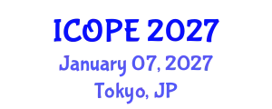International Conference on Optics, Photonics and Electronics (ICOPE) January 07, 2027 - Tokyo, Japan