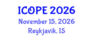 International Conference on Optics, Photonics and Electronics (ICOPE) November 15, 2026 - Reykjavik, Iceland