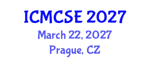International Conference on Mathematical, Computational Science and Engineering (ICMCSE) March 22, 2027 - Prague, Czechia
