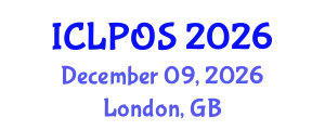 International Conference on Laser Physics and Optical Sciences (ICLPOS) December 09, 2026 - London, United Kingdom
