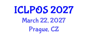 International Conference on Laser Physics and Optical Sciences (ICLPOS) March 22, 2027 - Prague, Czechia