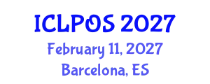 International Conference on Laser Physics and Optical Sciences (ICLPOS) February 11, 2027 - Barcelona, Spain