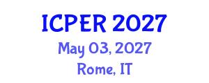 International Conference on Production, Energy and Reliability (ICPER) May 03, 2027 - Rome, Italy