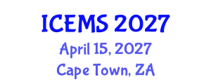 International Conference on Econometrics and Management Sciences (ICEMS) April 15, 2027 - Cape Town, South Africa