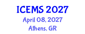 International Conference on Econometrics and Management Sciences (ICEMS) April 08, 2027 - Athens, Greece