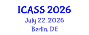 International Conference on Astronomy and Space Sciences (ICASS) July 22, 2026 - Berlin, Germany