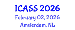 International Conference on Astronomy and Space Sciences (ICASS) February 02, 2026 - Amsterdam, Netherlands