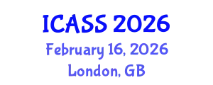 International Conference on Astronomy and Space Sciences (ICASS) February 16, 2026 - London, United Kingdom