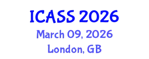 International Conference on Astronomy and Space Sciences (ICASS) March 09, 2026 - London, United Kingdom