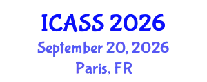 International Conference on Astronomy and Space Sciences (ICASS) September 20, 2026 - Paris, France