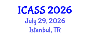 International Conference on Astronomy and Space Sciences (ICASS) July 29, 2026 - Istanbul, Turkey