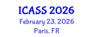 International Conference on Astronomy and Space Sciences (ICASS) February 23, 2026 - Paris, France